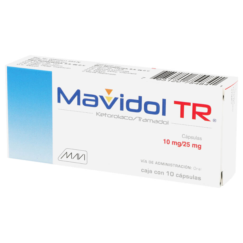 Photo of Genérico Mavidol Tr Ketorolaco/Tramadol 10/25 Mg 10 Cápsulas Mavi