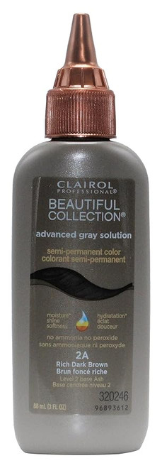 Photo of Clairol Bb Beautiful Collection Advanced Gray Solution 2A Dark Brown, 3 Oz