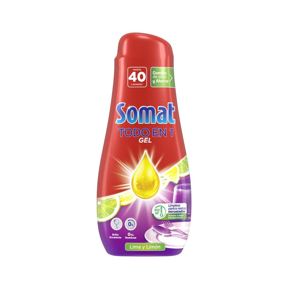 SOMAT GEL TODO EN 1 LIMON 40 DOSIS