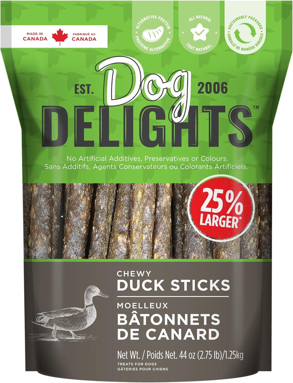Dog Delights Chewy Duck Sticks