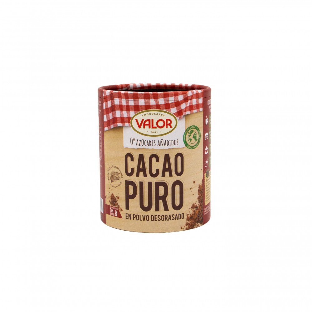 VALOR CACAO PURO EN POLVO 0%AZ 250 GR