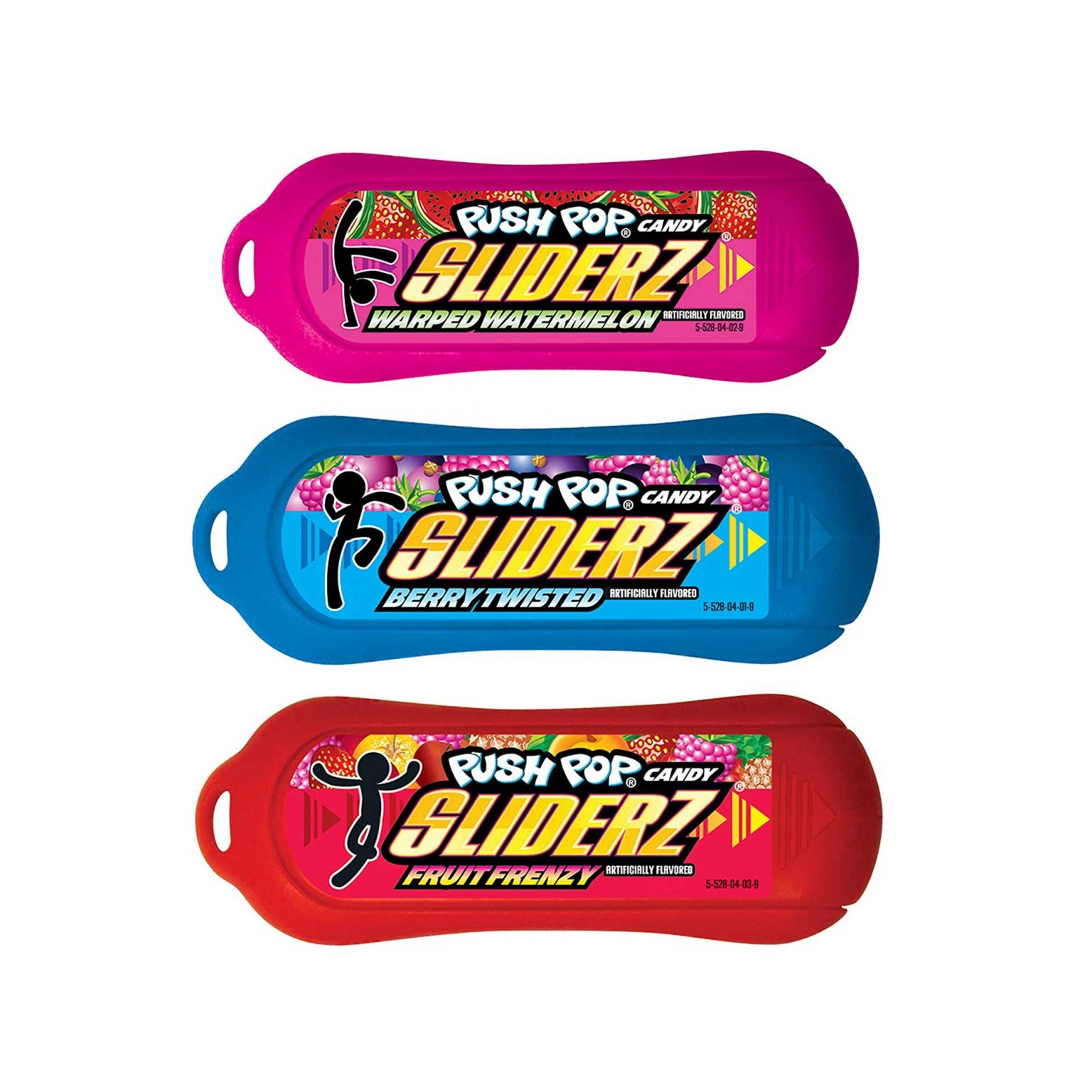 Topps Push Pop Sliderz Candy Lollipops Assorted Flavors ( 0.5 Ounce, 18 Count )