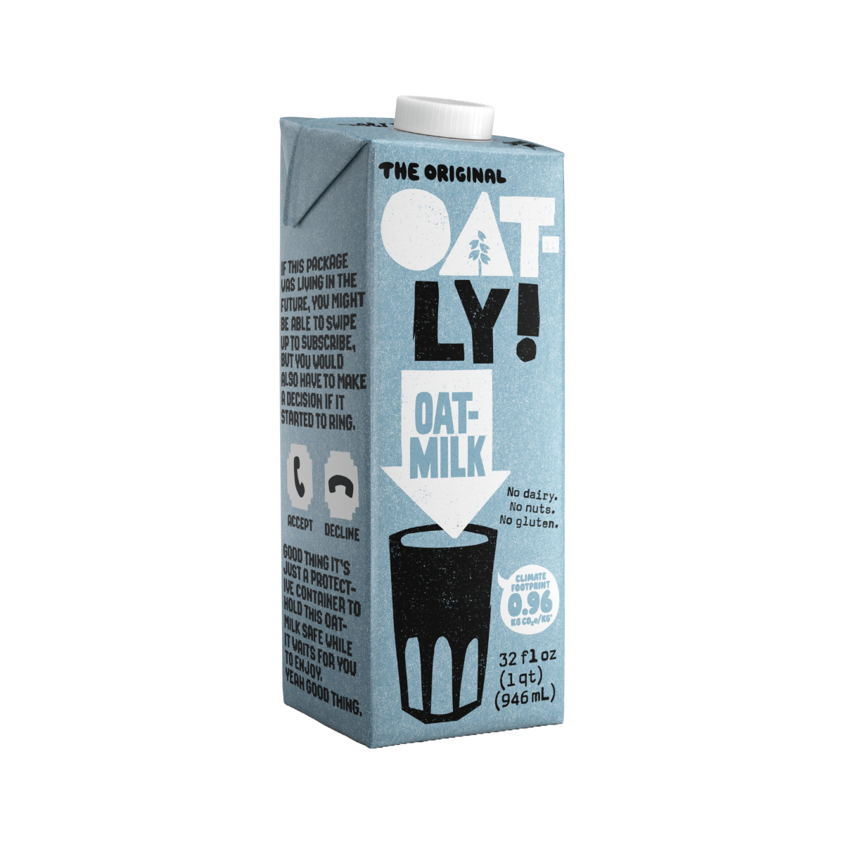 Photo of Oatly Oat Milk, 100% Vegan 32 Fl Oz