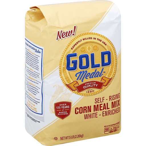 White - Enriched Self - Rising Corn Meal Mix, White
