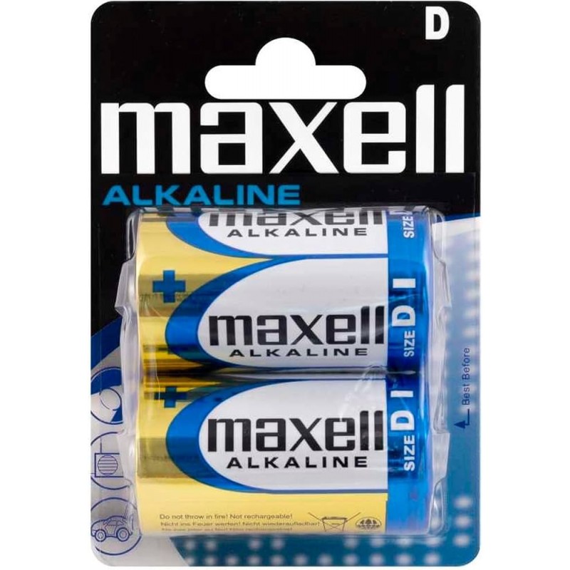 PILA MAXELL ALCALINA D LR20 BL-2