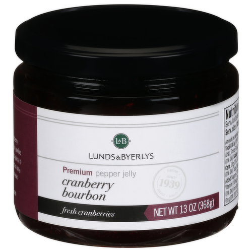 Cranberry Bourbon Premium Pepper Jelly, Cranberry Bourbon
