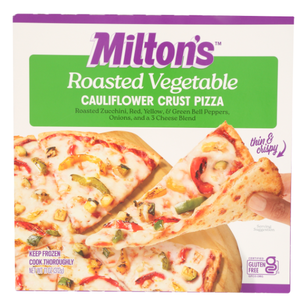 Milton's Roasted Vegetable Cauliflower Crust Pizza