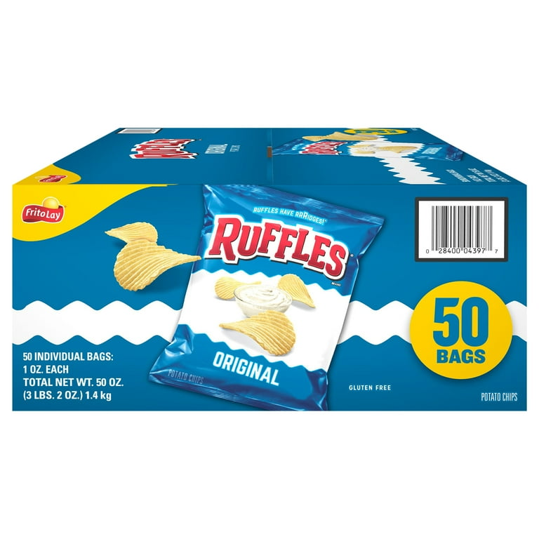 Photo of Ruffles  Original Potato Chips 50-1 Oz. Bags