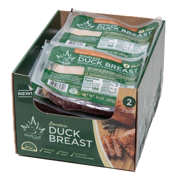 Photo of Maple Leaf Farms Duck Breast, Boneless, 2 Pack