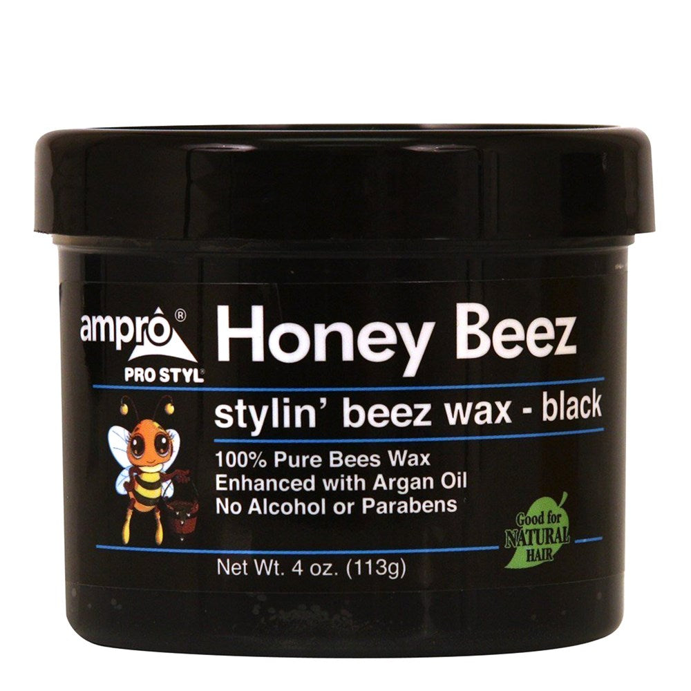 Photo of Ampro Honey Beez Wax - Black (4oz)
