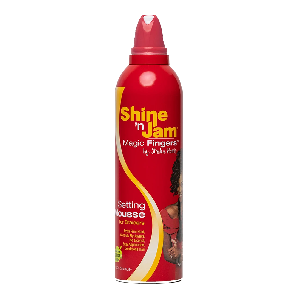 Photo of Ampro Shine 'n Jam Magic Fingers Setting Mousse For Braiders