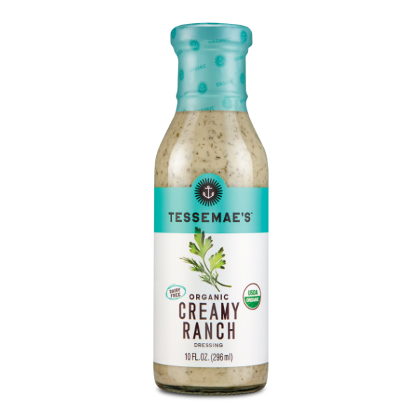 Tessemae's All Natural Organic Creamy Ranch Dressing 10 Oz