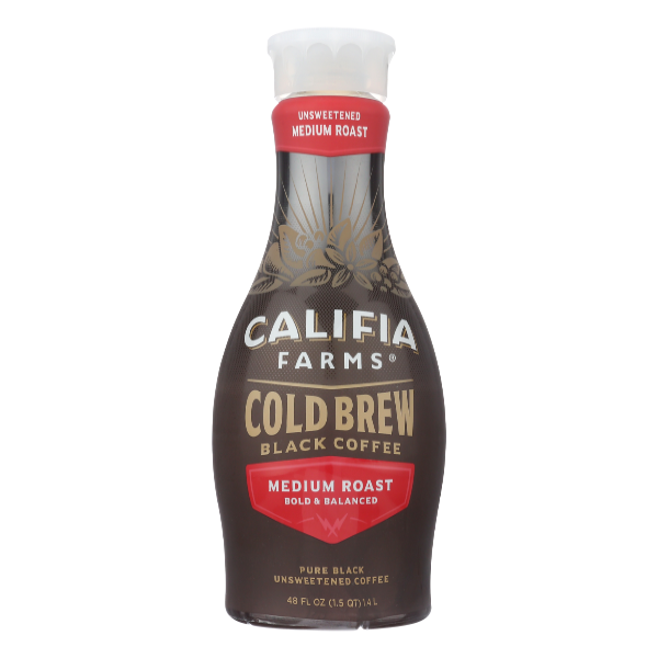 Photo of Califia Farms Unsweetened Medium Roast Pure Black Cold Brew Coffee