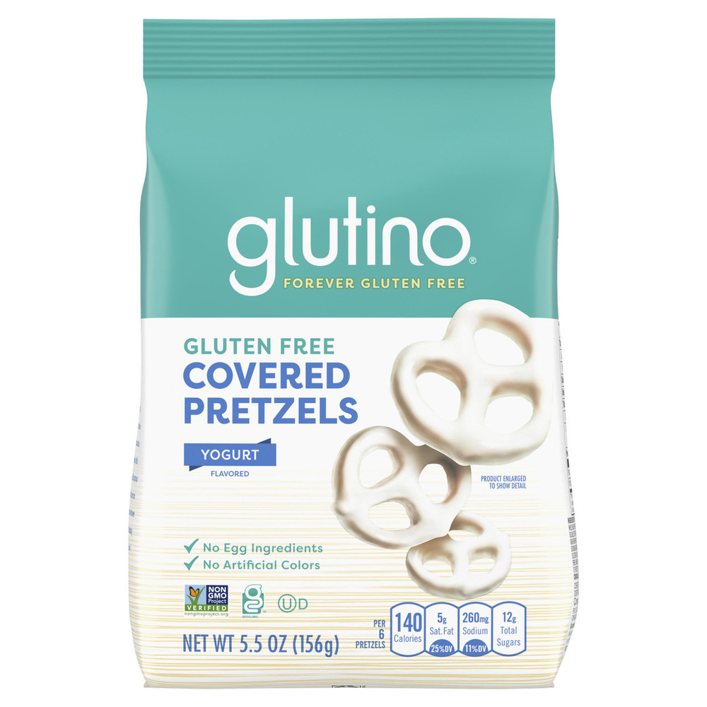 Photo of Glutino Covered Pretzels, Gluten Free, Yogurt Flavored 5.5 Oz