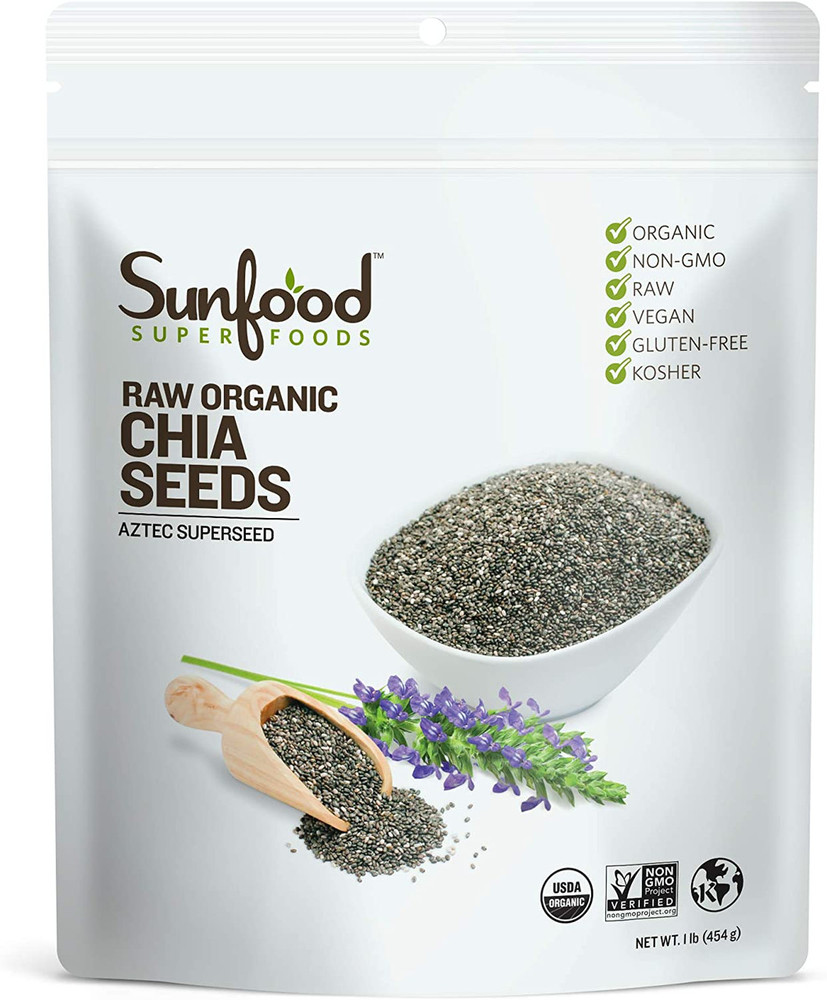Sunfood Superfoods Raw Organic Chia Seeds - 1 Each - 1 Lb — UPC ...