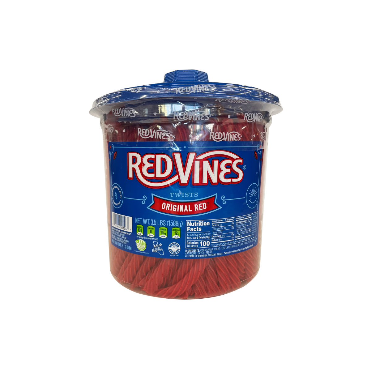 Red Vines Licorice, Twists, Original 4 Lb