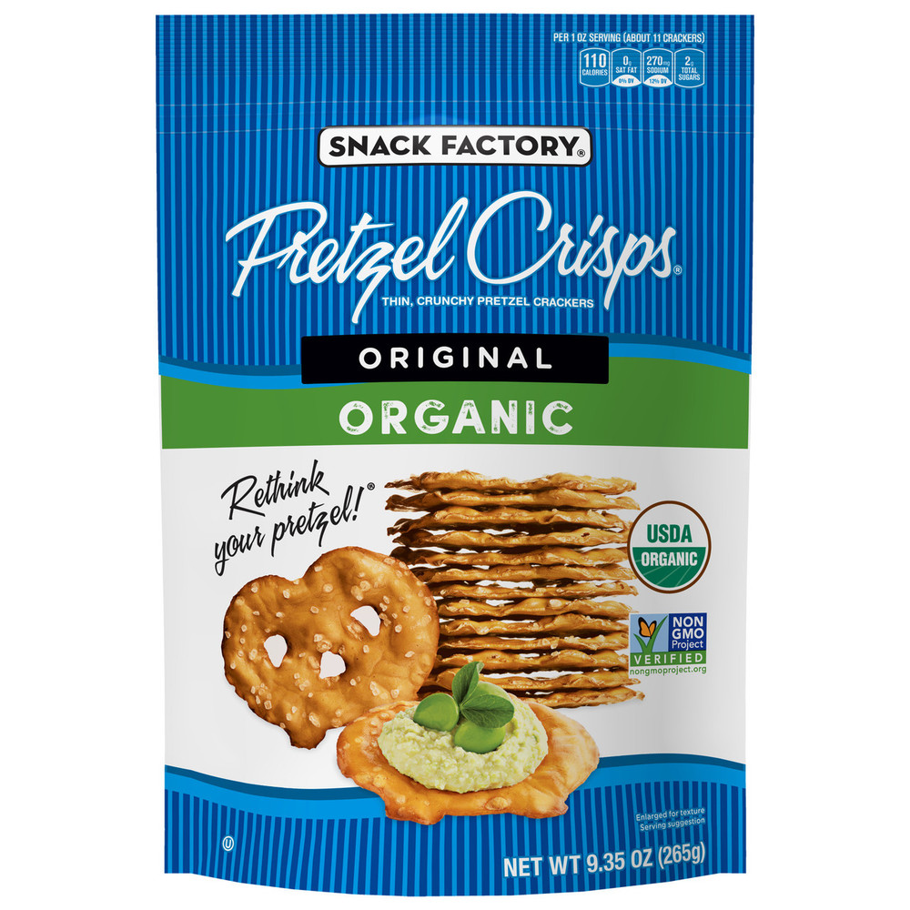 Original Organic Thin, Crunchy Pretzel Crackers, Original