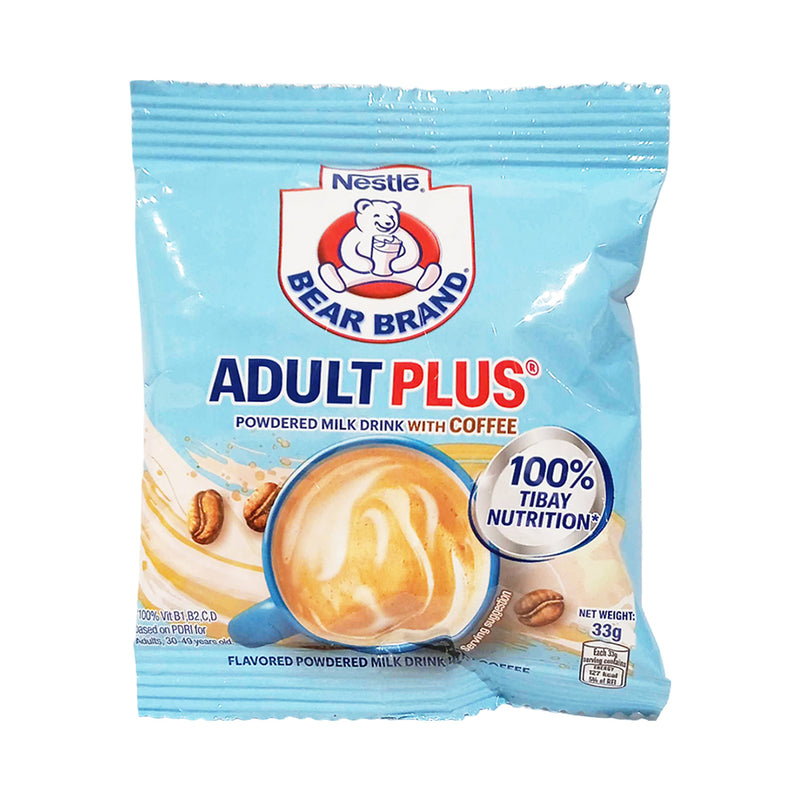 Bear Brand Nestlé Adult Plus Milk Drink With Coffee 33g