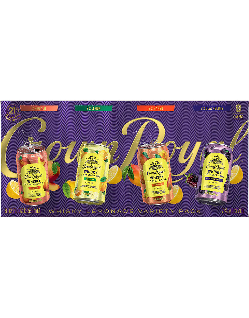 Crown royal whisky lemonade canned cocktails variety pack gtin 14