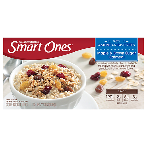 Maple & Brown Sugar Oatmeal Topped with Raisins