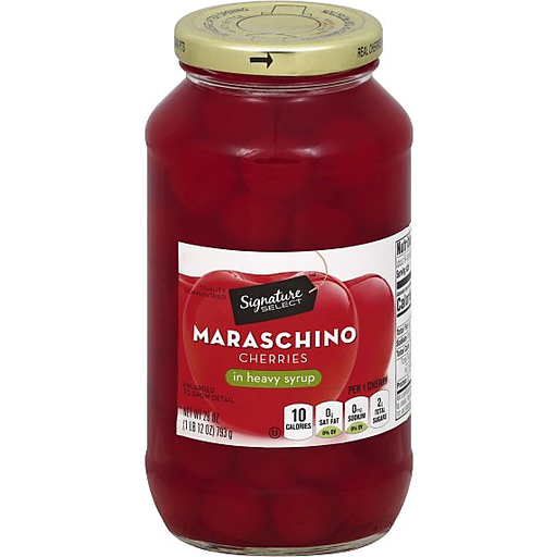 Maraschino Cherries in Heavy Syrup, Maraschino in Heavy Syrup