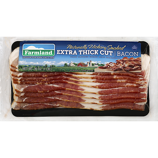 Photo of Farmland Naturally Hickory Smoked Extra Thick Cut Bacon, 16 Oz
