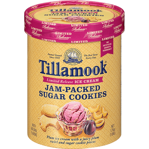 Plum Ice Cream, Jam-Packed Sugar Cookies