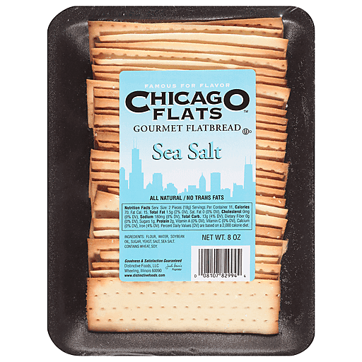 Chicago Flats, Gourmet Flatbread, Sea Salt, Sea Salt