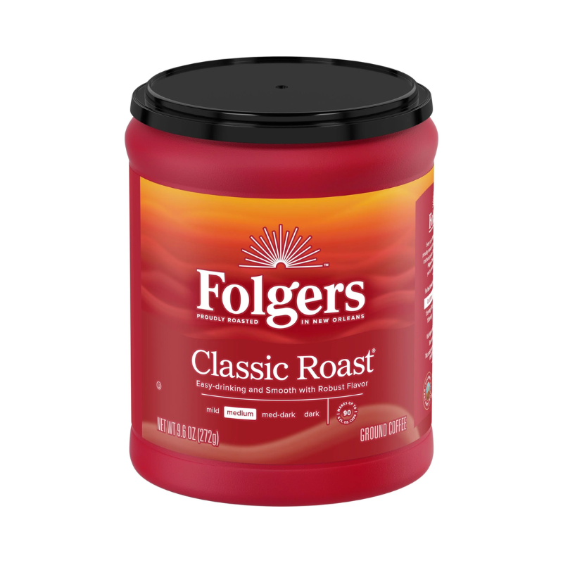 Photo of Folgers Classic Ground Medium Roast Coffee, 9.6 Ounce