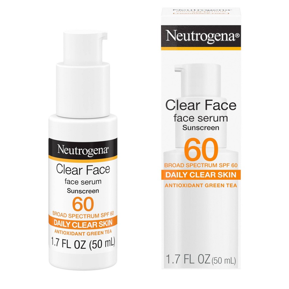 Neutrogena Clear Face Face Serum Sunscreen SPF60+ 1.7 Oz Exp9/26 #560