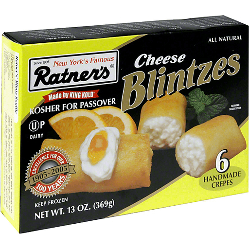 Cheese Blintzes 6 Filled Crepes