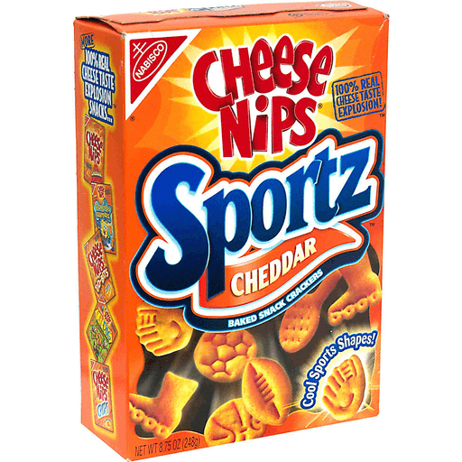 Cheese Nips Sportz Baked Snack Crackers, Cheddar