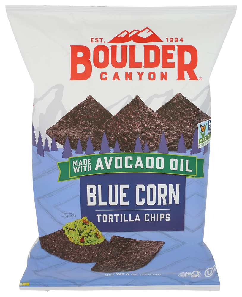 Boulder Canyon Avocado Oil Blue Corn Tortilla Chips