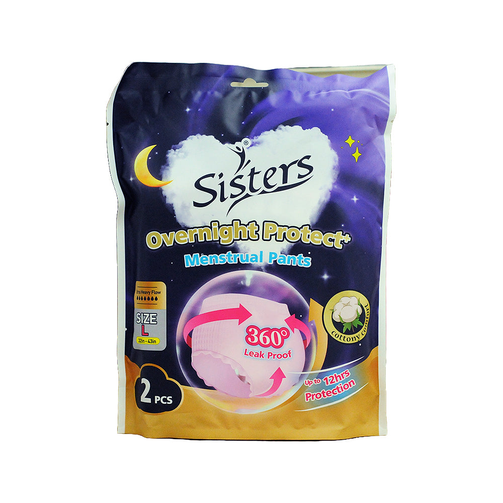 Sisters Overnight Protect Menstrual Pants Large 2's