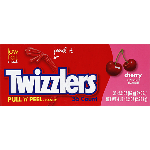 Twizzlers Candy, Pull N Peel, Cherry