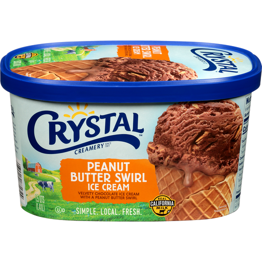 Peanut Butter Swirl Velvety Chocolate Ice Cream with a Peanut Butter Swirl, Peanut Butter Swirl