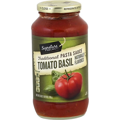 Tomato Basil Flavored Traditional Pasta Sauce, Tomato Basil