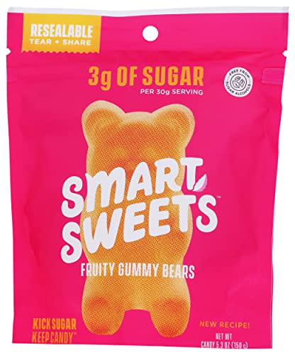 Fruity Gummy Bears Raspberry, Apple, Lemon, Peach Candy, Fruity Gummy Bears