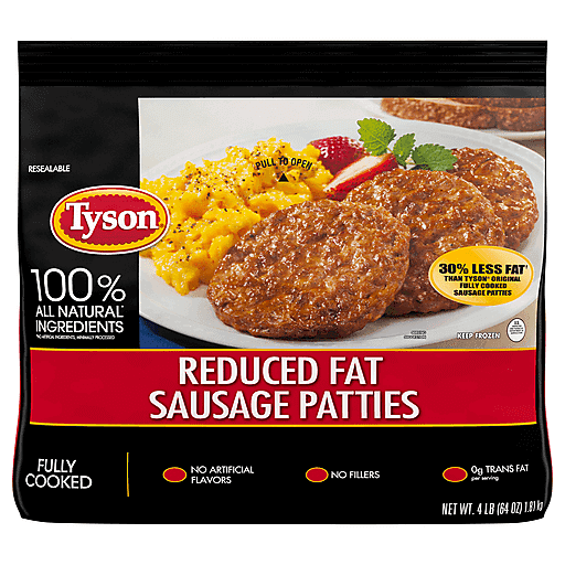 Reduced Fat Sausage Patties