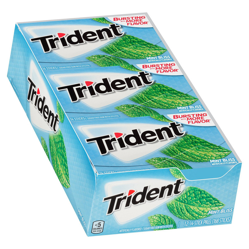 Mint Bliss Sugar Free Gum with Xylitol, Mint Bliss