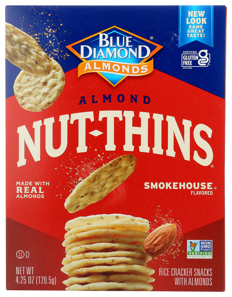 Smokehouse Flavored Rice Cracker Snacks with Almonds, Smokehouse