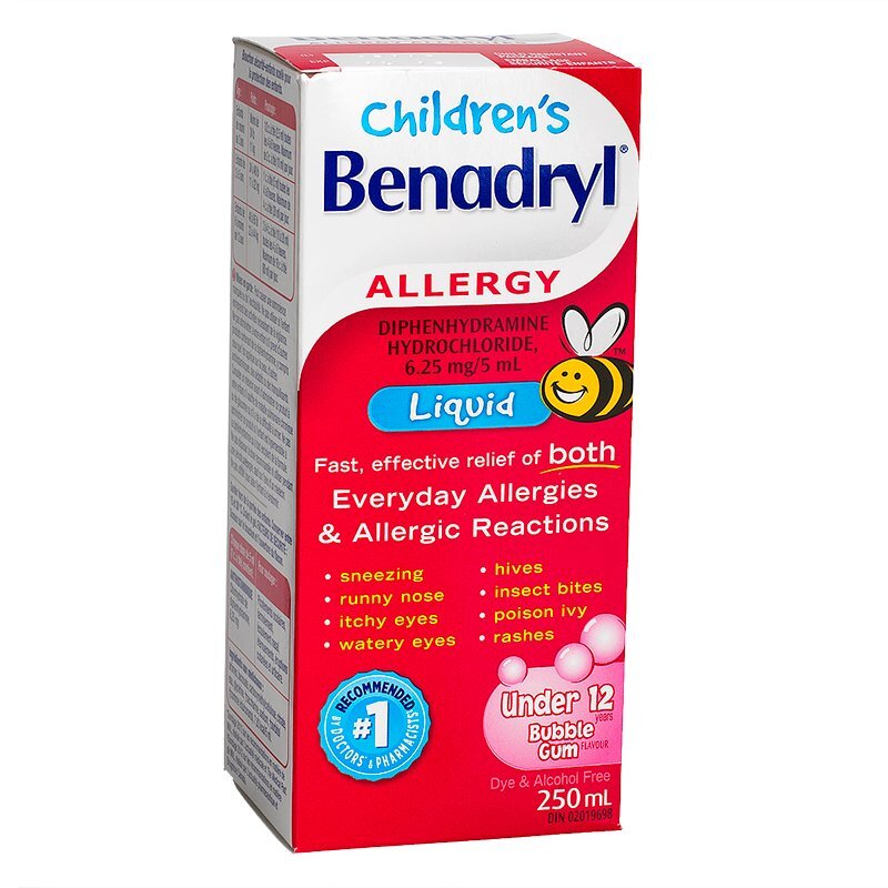 Benadryl Children's Bubble Gum Flavour Allergy Liquid 250ml