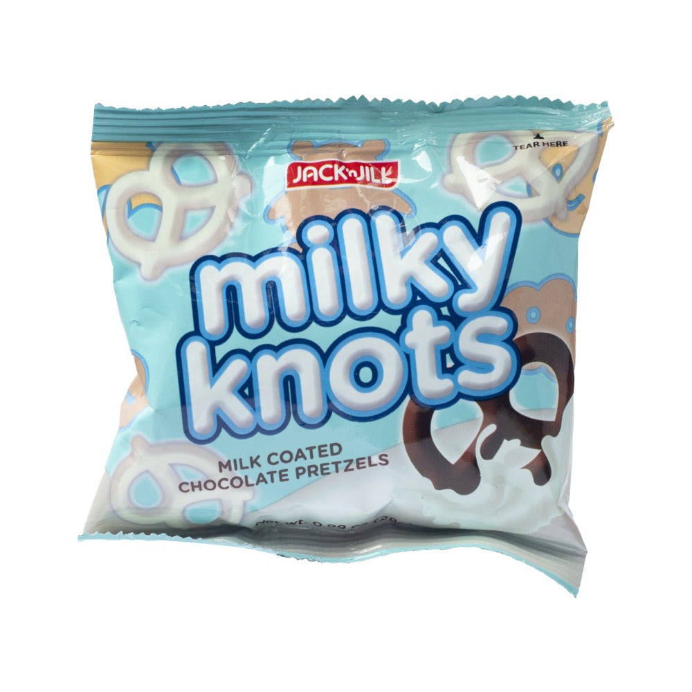 Jack 'n Jill Milky Knots Milk Coated Chocolate Pretzels 28g