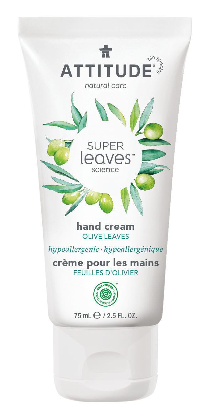 Attitude Super Leaves Hand Cream, Olive Leaves, 2.5 Oz