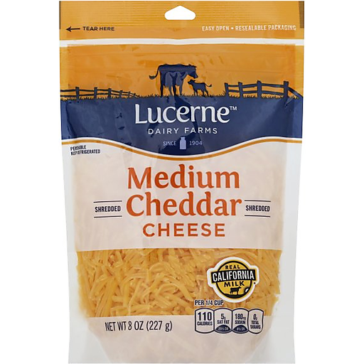 Medium Cheddar Shredded Cheese, Medium Cheddar