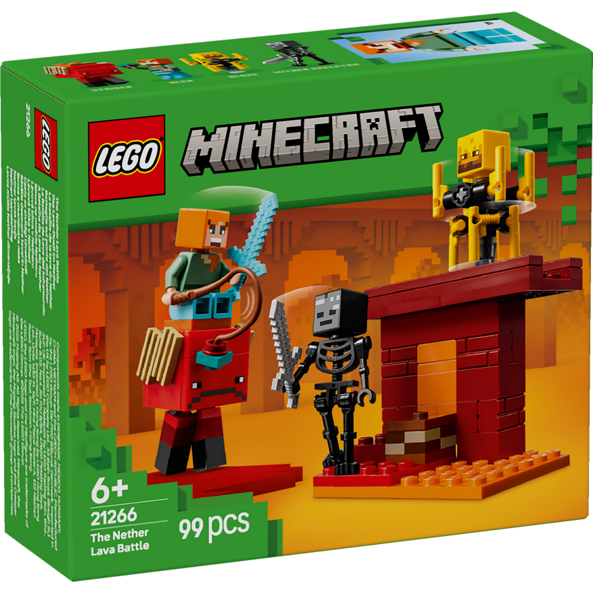 Lego Minecraft The Nether Lava Battle 