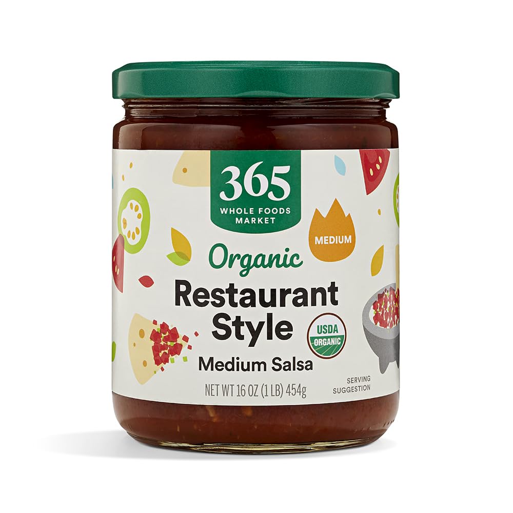 365 by Whole Foods Market Organic Restaurant Style Medium Salsa, 16 Ounce