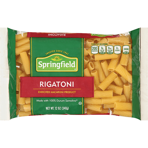 Rigatoni Enriched Macaroni Product, Rigatoni