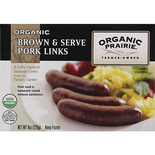 Organic Prairie, Organic Brown & Serve Pork Links