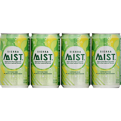 Sierra Mist Lemon Lime Caffeine Free Soda 7.5 Fluid Ounce Can-Ia
